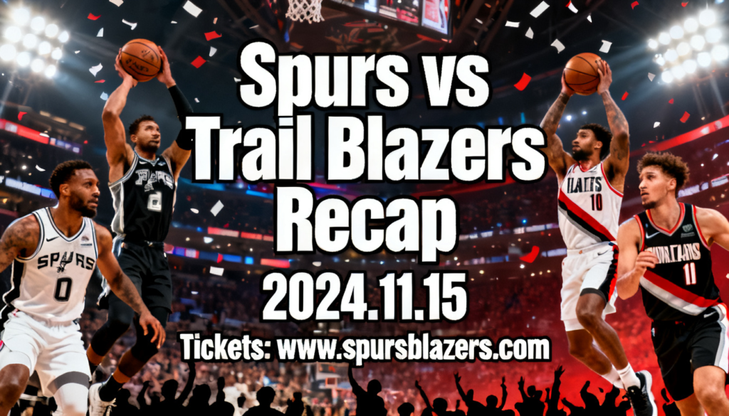 Spurs vs Trail Blazers Prediction, Last Game Highlights & Tickets 2026